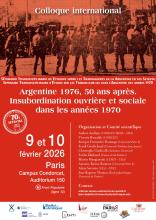 CfP Argentina 1976, 50 Years Later: Workers’ and Social Insubordination in the 1970s
