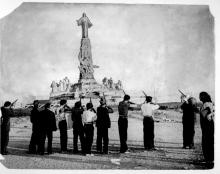 Destruction Monument Sacred Heart, 1936, Spain